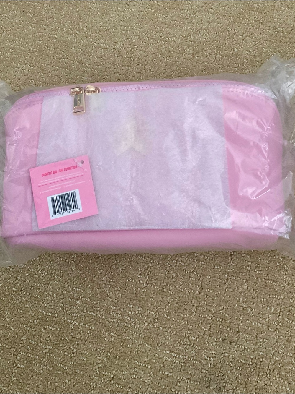 Jeffree Star Cosmetics Pink Makeup Bag Pouch New Sealed in Package